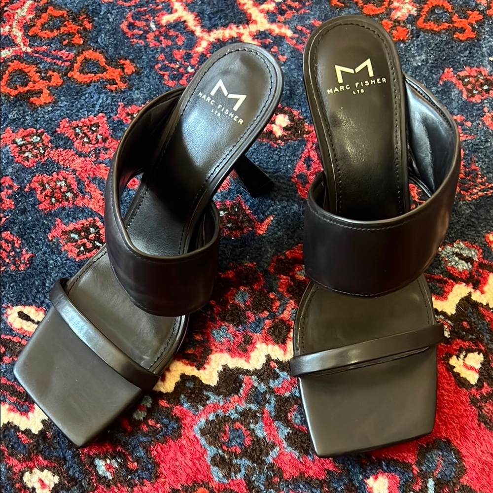 Marc Fisher LTD Deann Black Heels Sandal